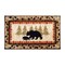 Masada Rugs Cabin/Lodge Theme Area Rug with Bear and Cub Scene